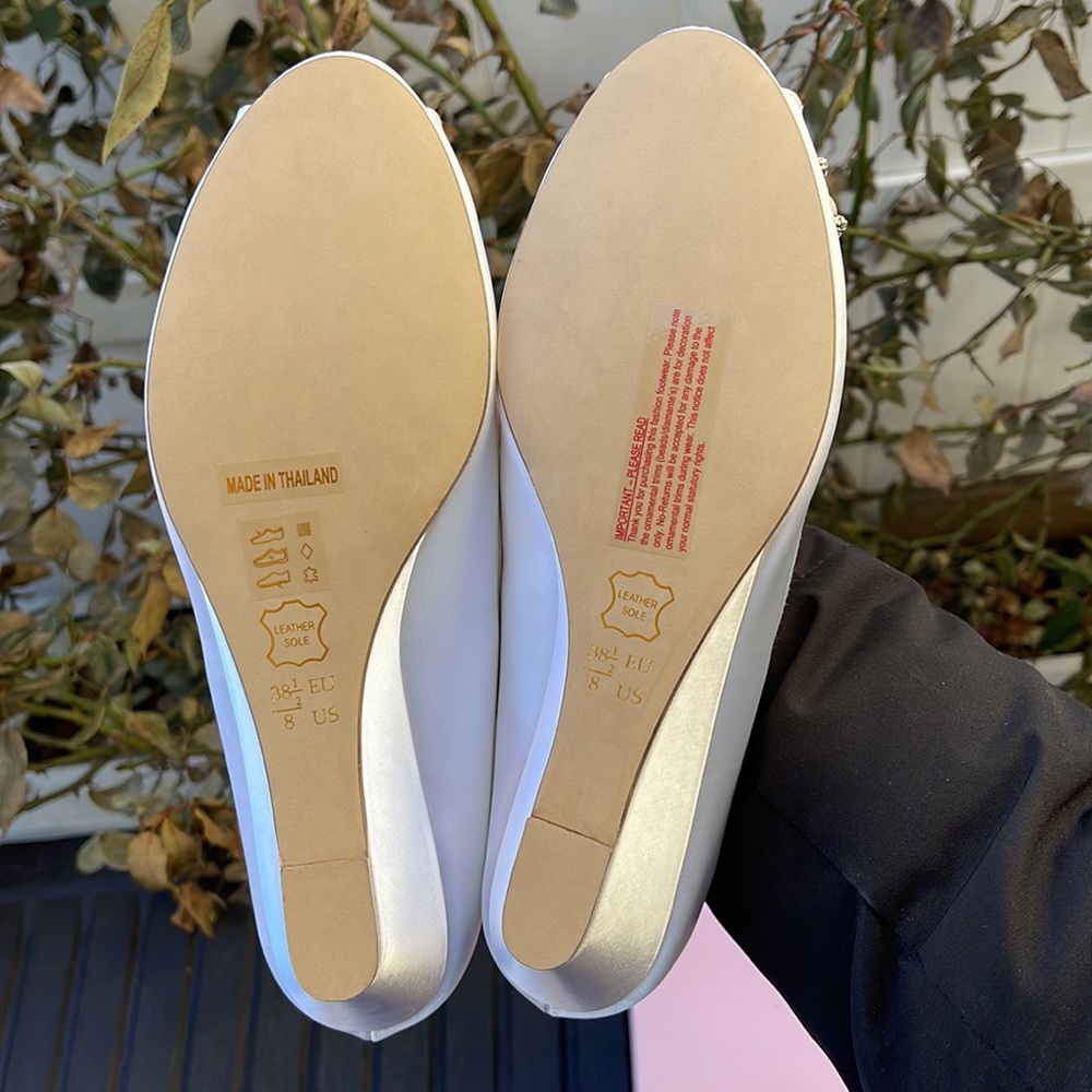 New - Pink Paradox London - Frosting - White Wedding Shoes - Size 8 - Picture 12 of 16